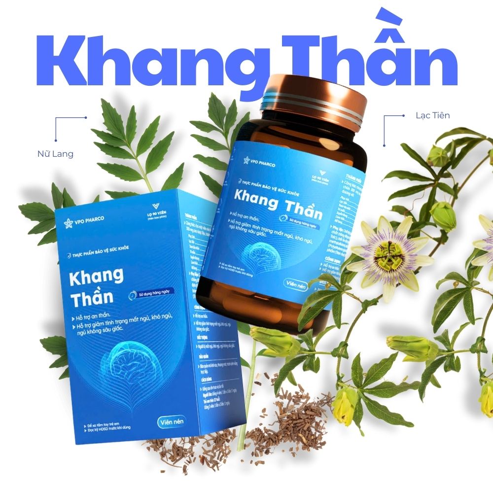 Khang Thần hỗ trợ an thần, điều trị mất ngủ cấp và mãn tín