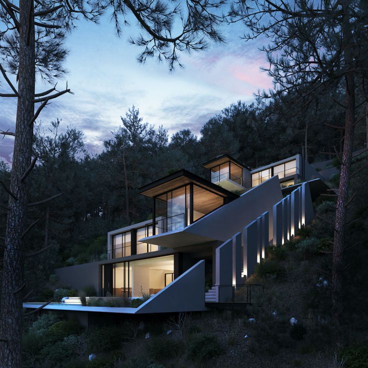 Maximizing Views and Natural Light in House Design on Hill Slopes - image 1