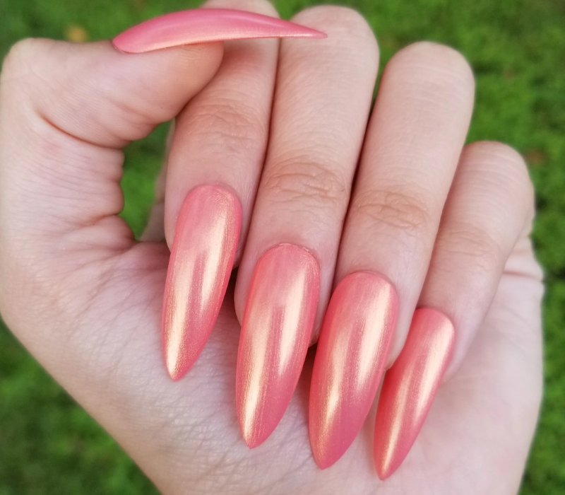 Peachy Pink Sheen