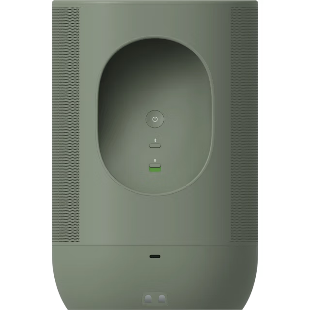 Sonos Move 2 in green color, rear view.