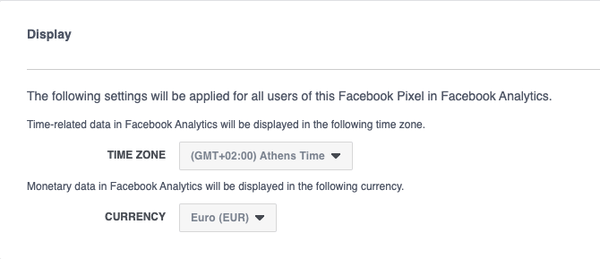 Select your time zone of preference.