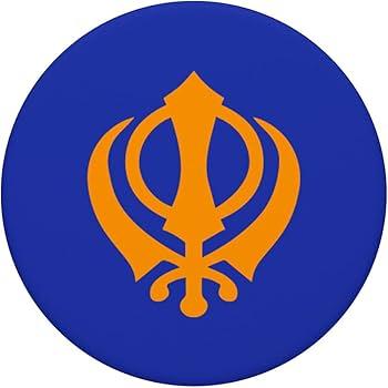 Amazon.com: Khanda Sikh symbol, Sikhism sign, crest, banner, flag, logo  PopSockets Swappable PopGrip : Cell Phones & Accessories