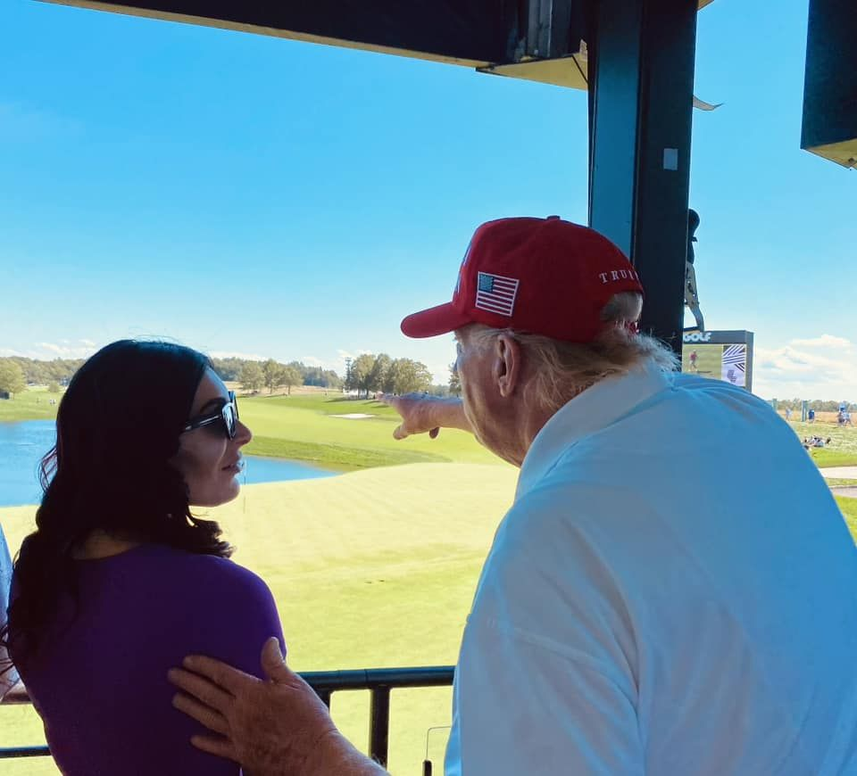 Laura Loomer and Donald Trump