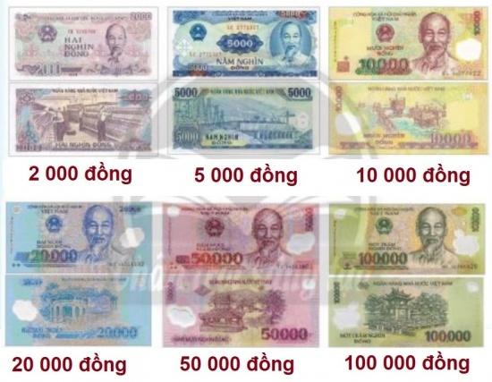 BÀI 35.TIỀN VIỆT NAMTHỰC HÀNHBài 1: Đọc số ghi trên mỗi tờ tiền để biết mệnh giá của mỗi tờ tiền. Giải nhanh:Mệnh giá của mỗi tờ tiền:Bài 2: Đọc chữ ghi trên mỗi tờ tiền sau để biết mệnh giá của các tờ tiền.Giải nhanh:Hai trăm nghìn đồng.Năm trăm nghìn đồng.Bài 3: Đếm rồi nói (theo mẫu)Giải nhanh:a) Mười nghìn đồng, hai mươi nghìn đồng, ba mươi nghìn đồng, bốn mươi nghìn đồng, năm mươi nghìn đồng, sáu mươi nghìn đồng, bảy mươi nghìn đồng.  Có tất cả bảy mươi nghìn đồng.b) Năm nghìn đồng, mười nghìn đồng, mười lăm nghìn đồng, hai mươi nghìn đồng, hai mươi lăm nghìn đồng, ba mươi nghìn đồng, ba mươi lăm nghìn đồng, bốn mươi nghìn đồng, bốn mươi lăm nghìn đồng, năm mươi nghìn đồng.  Có tất cả năm mươi nghìn đồng.c) Năm mười nghìn đồng, bảy mươi nghìn đồng, tám mươi nghìn đồng, chín mươi nghìn đồng, chín mươi lăm nghìn đồng, chín mươi bảy nghìn đồng, chín mươi chín nghìn đồng, một trăm nghìn đồng. Có tất cả một trăm nghìn đồng.Bài 4: Kiểm đếm số lượng các tờ tiền có trong bài 3.Giải nhanh:Loại tiền50000 đồng20000 đồng10000 đồng5000 đồng2000 đồng1000 đồngSố tờ1 tờ1 tờ9 tờ11 tờ2 tờ1 tờ LUYỆN TẬPBài 1:Nếu có 50 000 đồng thì em mua được những đồ vật nào dưới đây?Giải nhanh:50 000 đồng có thể mua được :Hộp bút chì màu, búp bê, truyện cổ tích, đồ chơi công chúa, viết chì, đồ gọt bút chì, xe đồ chơi, đồ nhảy dây.Bài 2: Giá tiền 1 kg cà chua 17 000 đồng. Với số tiền 50 000 đồng, mẹ có thể mua được 2 kg cà chua không?Giải nhanh:2 kg cà chua có giá là: 17 000 x 2 = 34 000 đồng < 50 000 đồng Vậy với số tiền 50 000 đồng, mẹ có thể mua được 2 kg cà chua.VUI HỌC