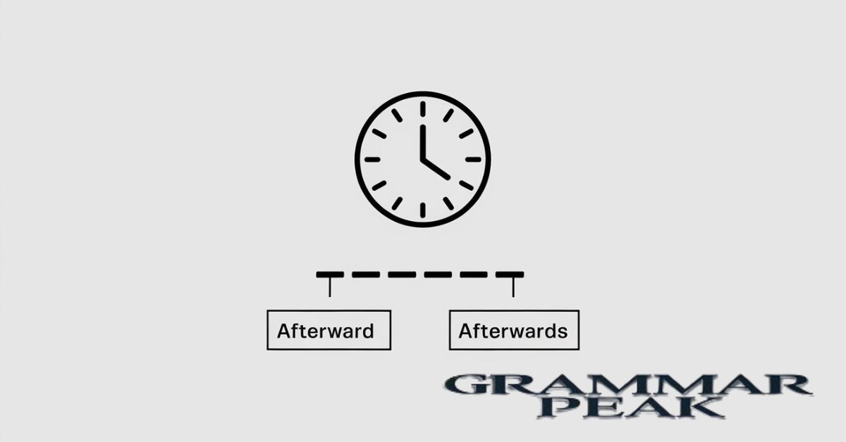 “Afterward” vs “Afterwards”: The Differences