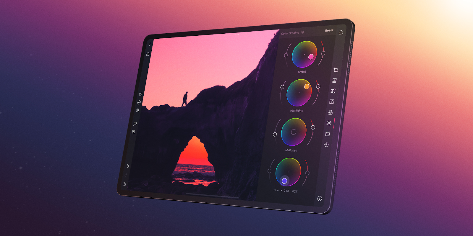 Darkroom – Four Independent Wheels in Color Grading Tool