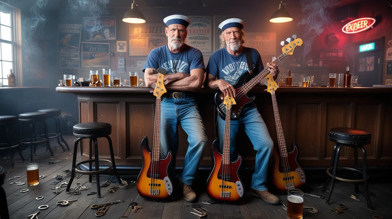 Sailors and Junkes Bass Guitars and Bar Keys