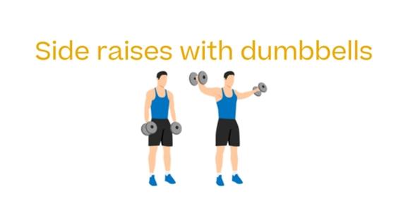 how to do side raises with dumbbells step by step