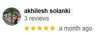 Google Review from client akhilesh solanki 