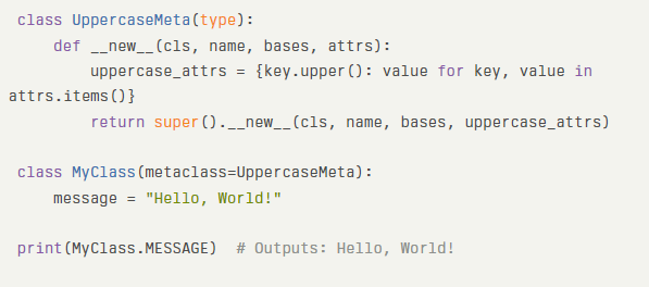 Metaprogramming in Python