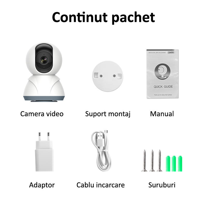 Camera video continut pachet