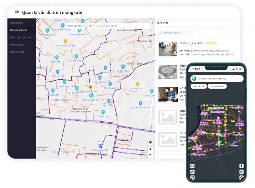 Ứng dụng quản lý vấn đề trên mạng lưới (ảnh: eKMap)