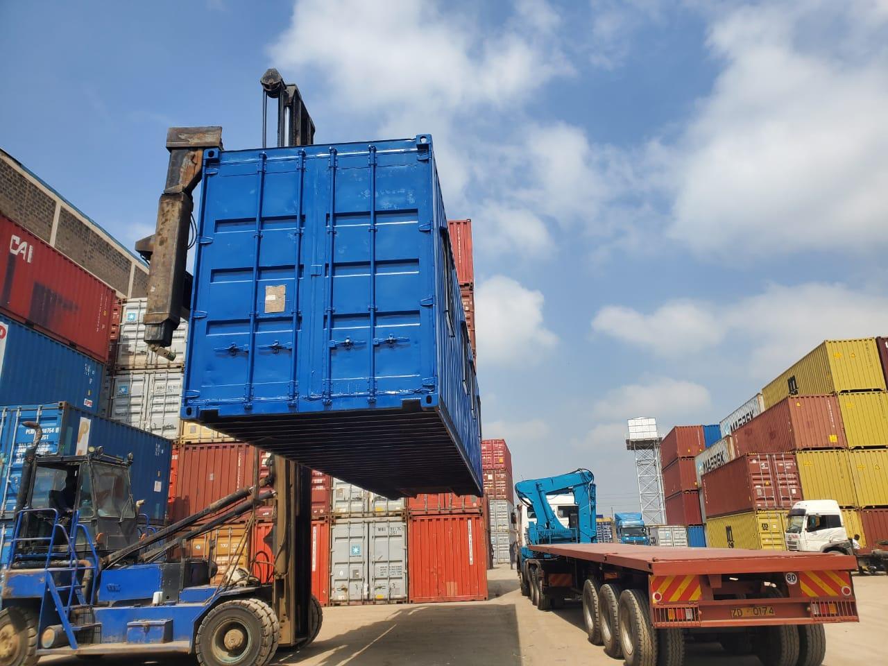 Shipping container loading