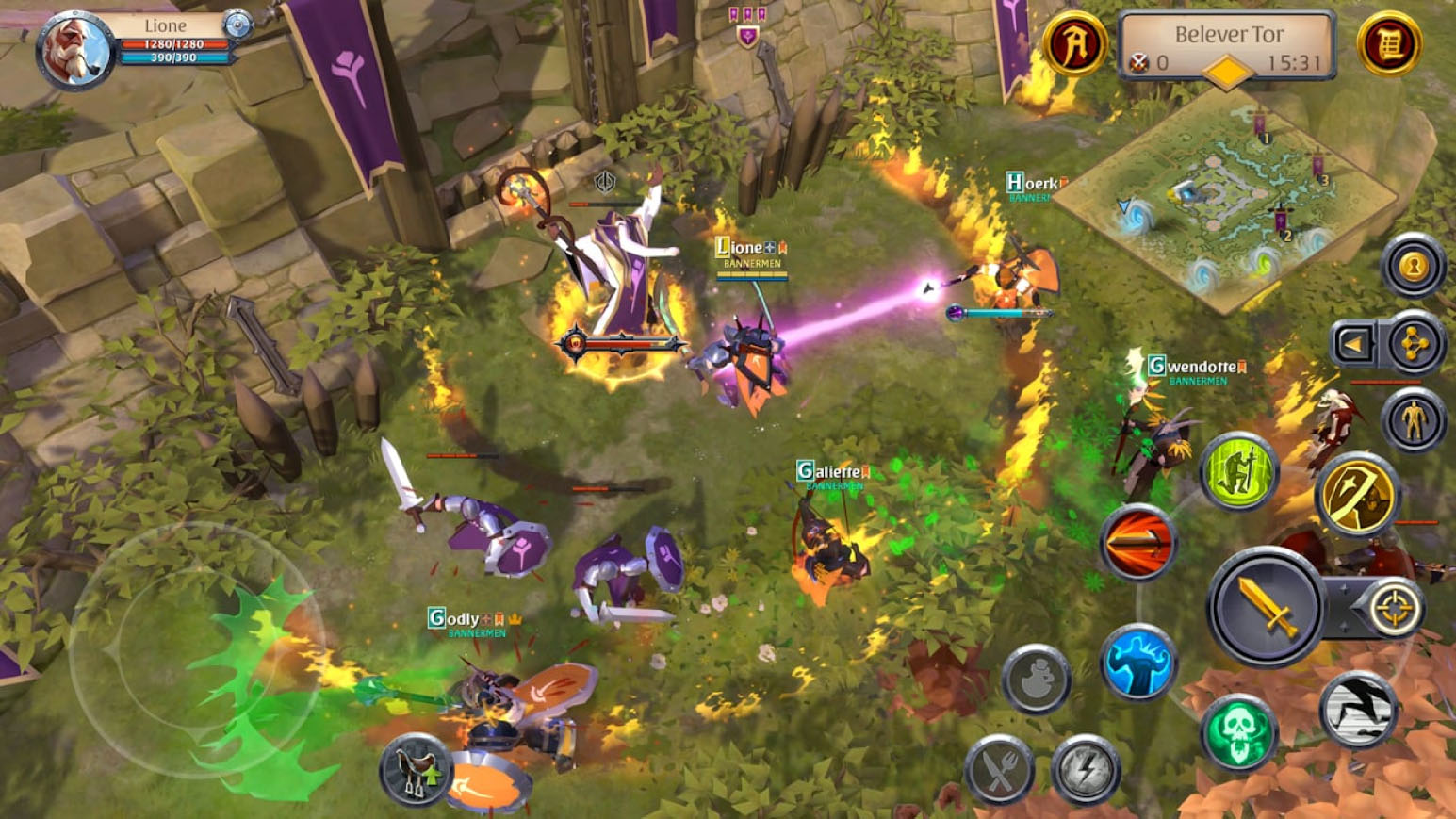 Screenshot of Albion Online gameplay