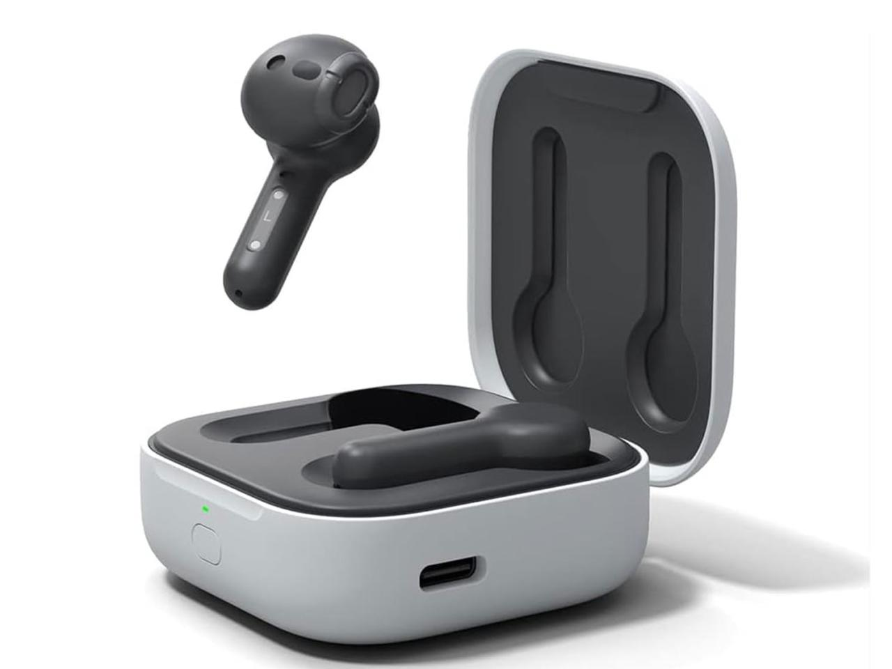 Amazon Echo Buds 2nd Gen in black color.