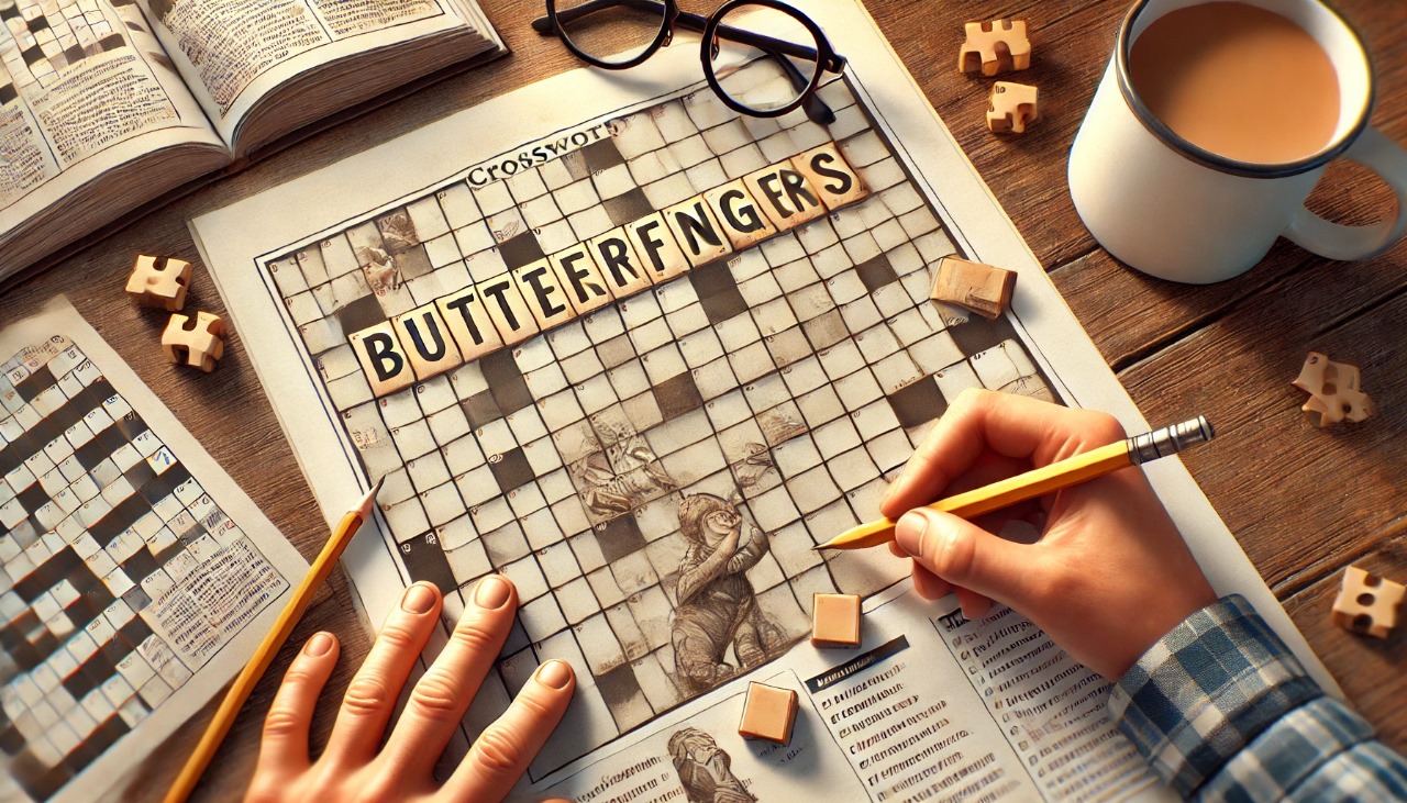 butterfingers nyt crossword