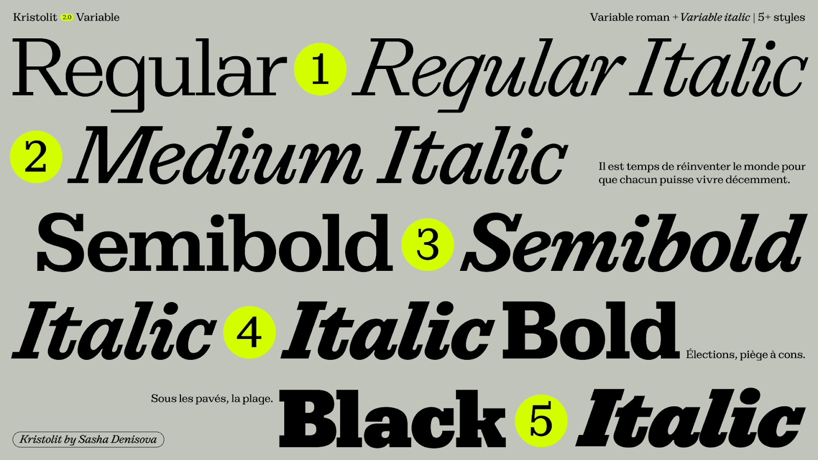 Image from the Kristolit Variable Font: The Perfect Blend of Serif Tradition and Modern Tech article on Abduzeedo