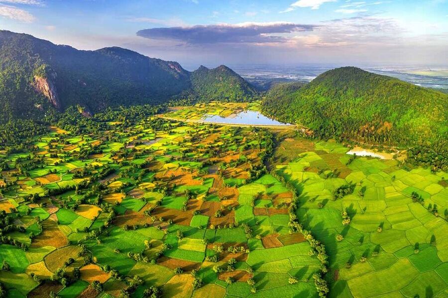 Ta Pa Field is beautiful when viewed from above. Source: Sakos.vn