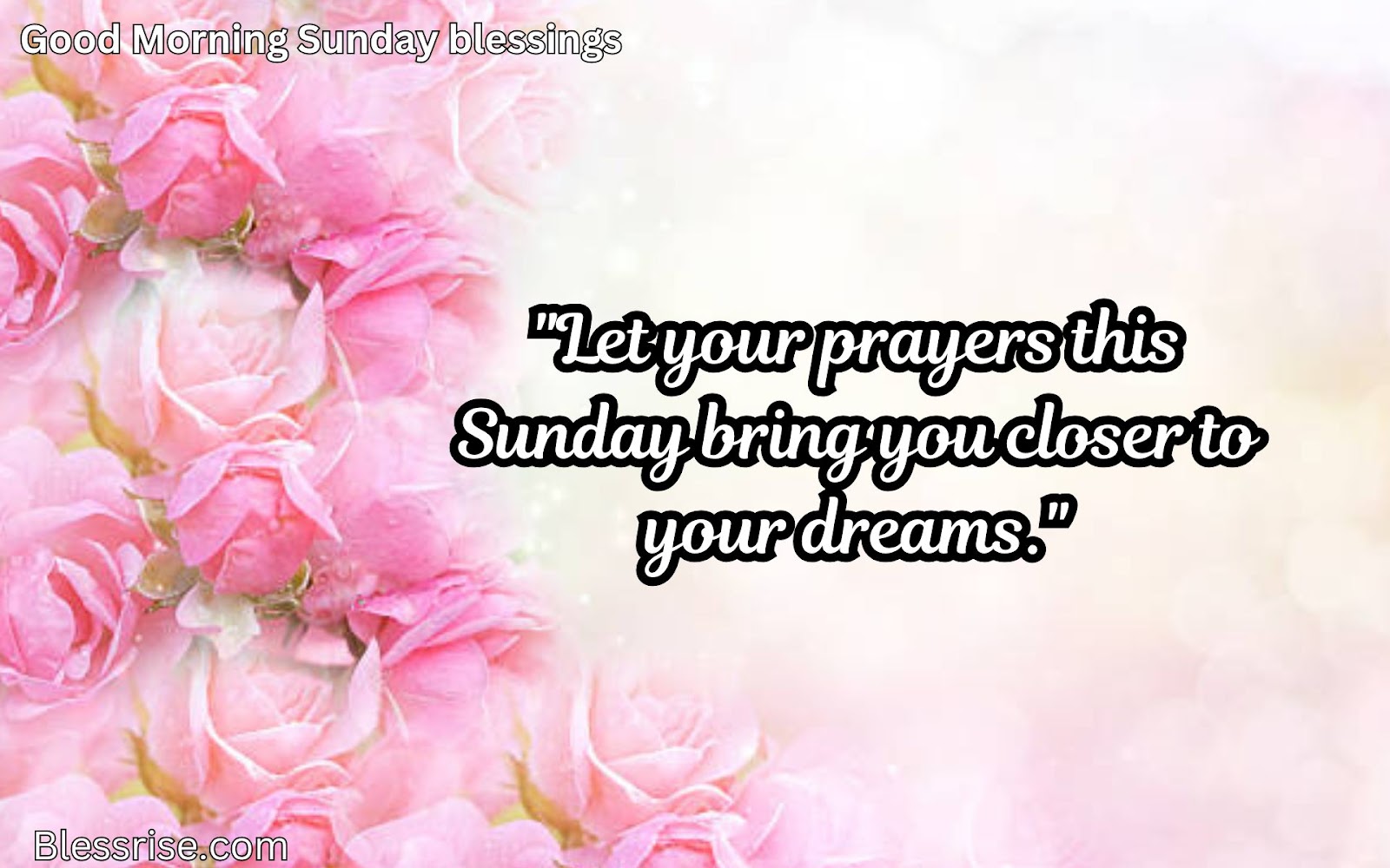 Sunday prayers
