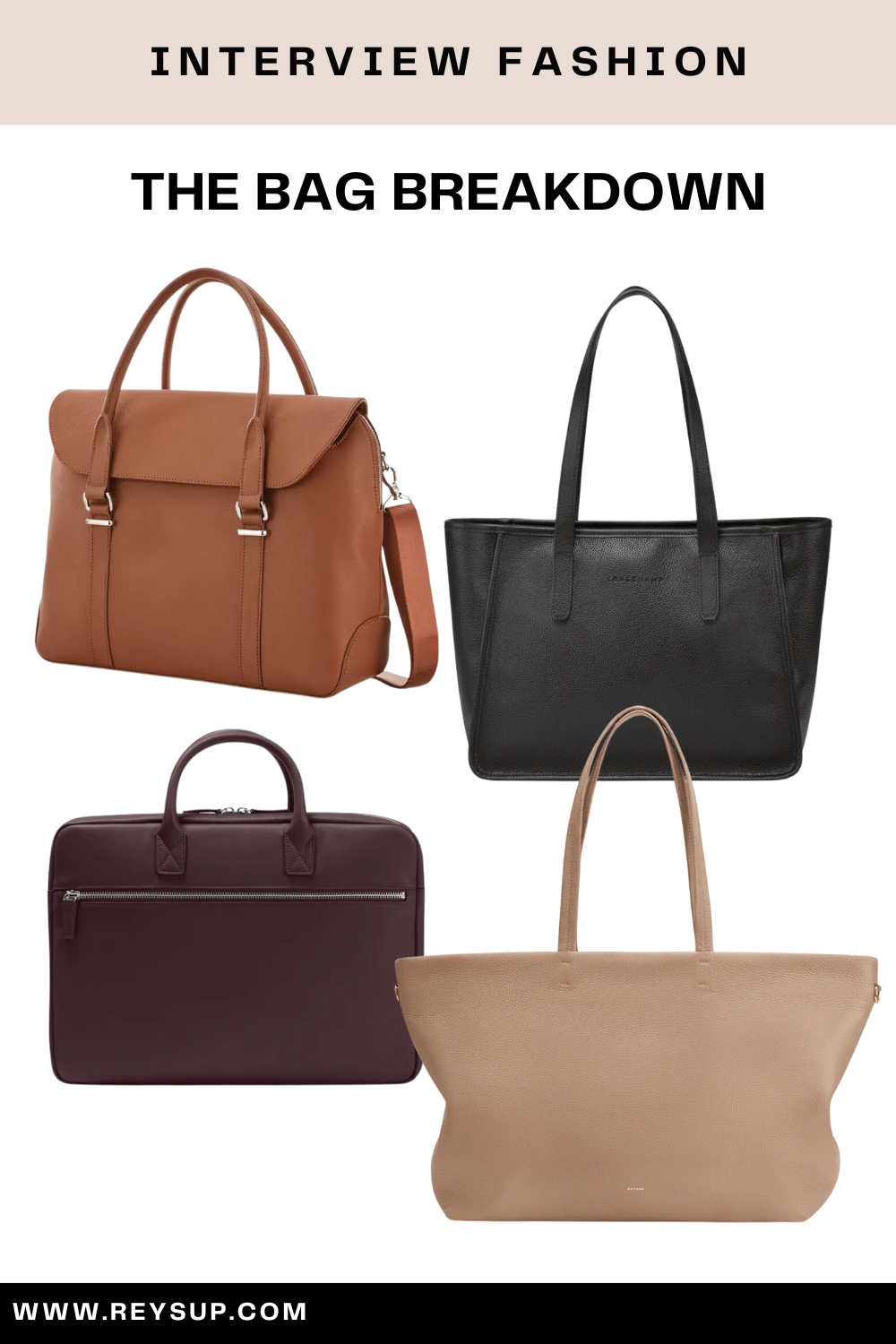 bag options for Fall Formal Interview Outfits