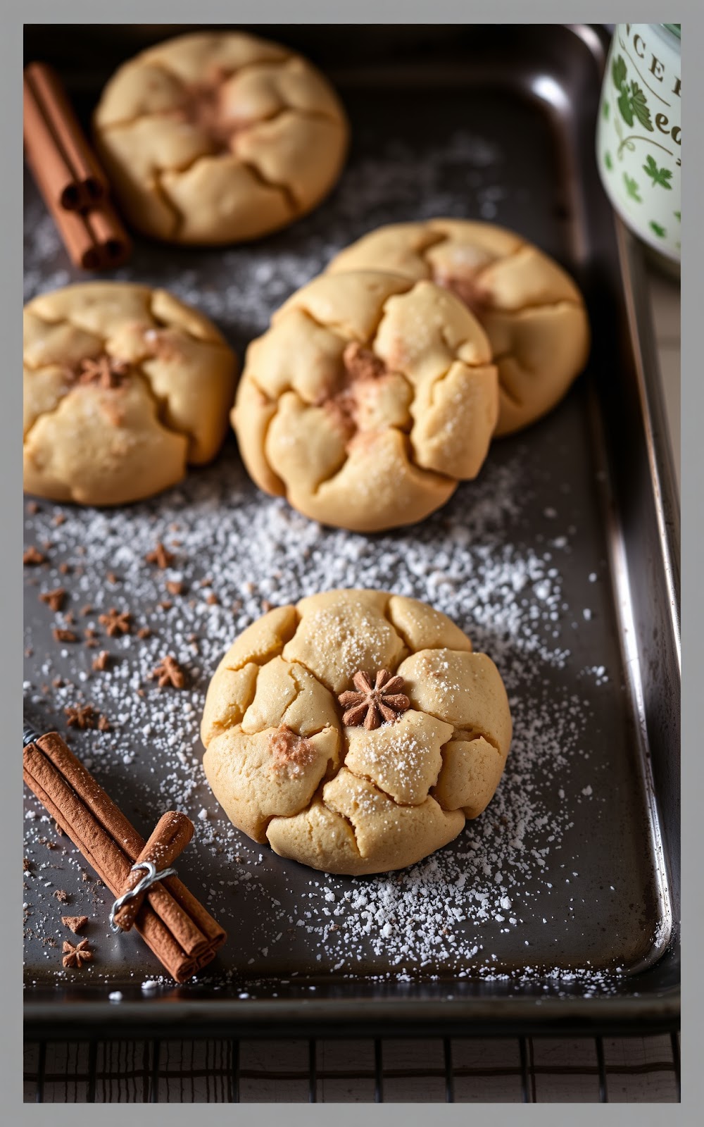 Eggnog Snickerdoodle Cookies