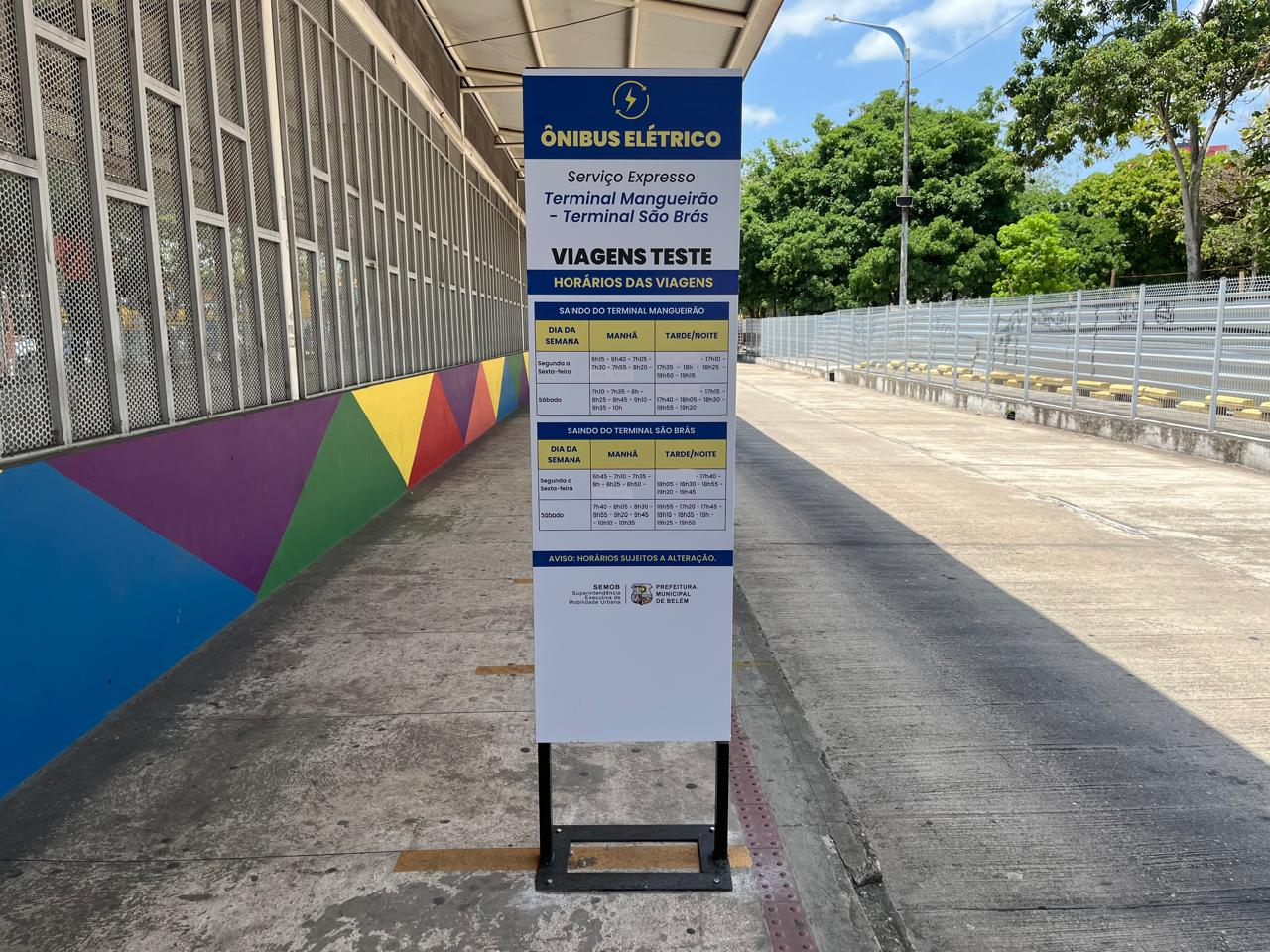 Três ônibus fazem a rota Terminal São Brás-Terminal Mangueirão via faixa expressa, como reforço nas horas de pico, em nove horários de segunda à sexta-feira e 14 horários aos sábados. 