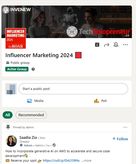 search through Linkedin groups