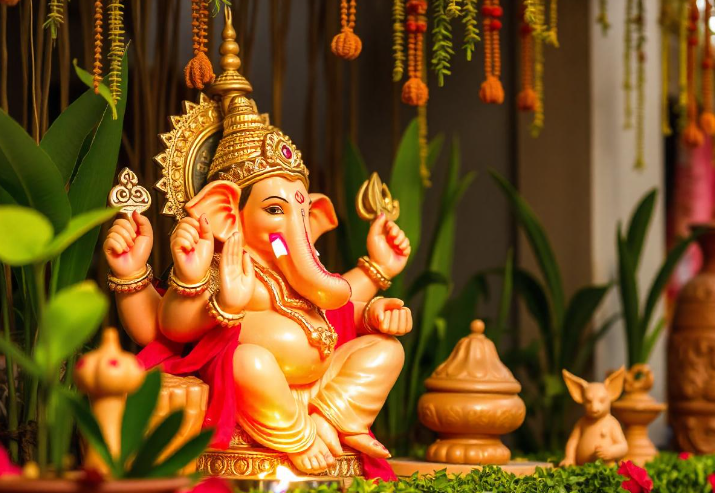 creative ganpati decoration