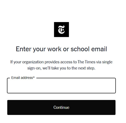 Enter MSU email address popup box