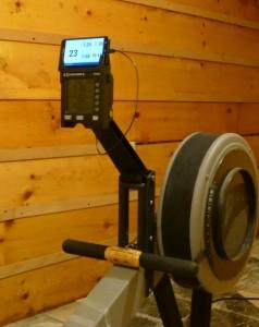 rowing on erg