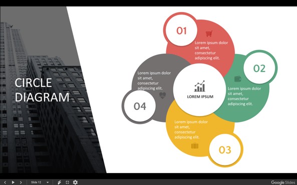 Google Slides Template for Circle Diagrams