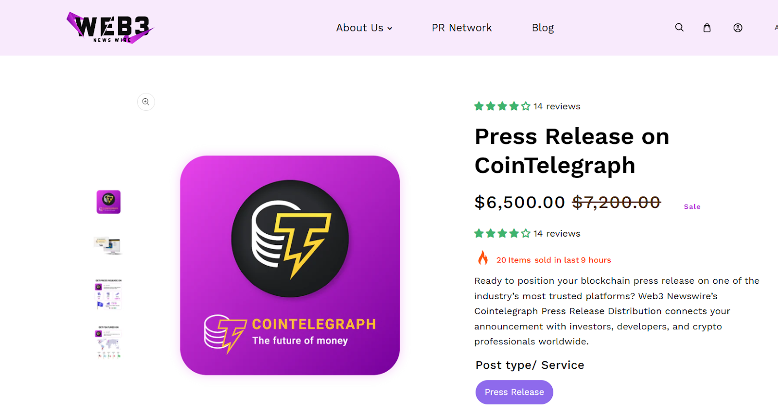 press release on cointelegraph