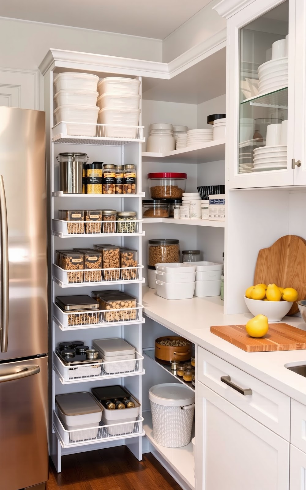 Vertical kitchen storage solutions