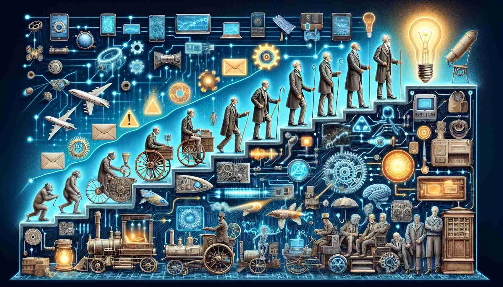 Technological Evolution: A Reflection on Historical Advancements and AI's  Future