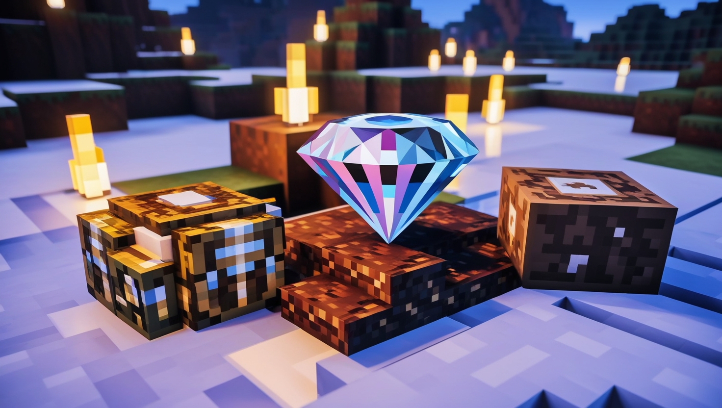 Diamond:lrxzd9btu5e= Minecraft