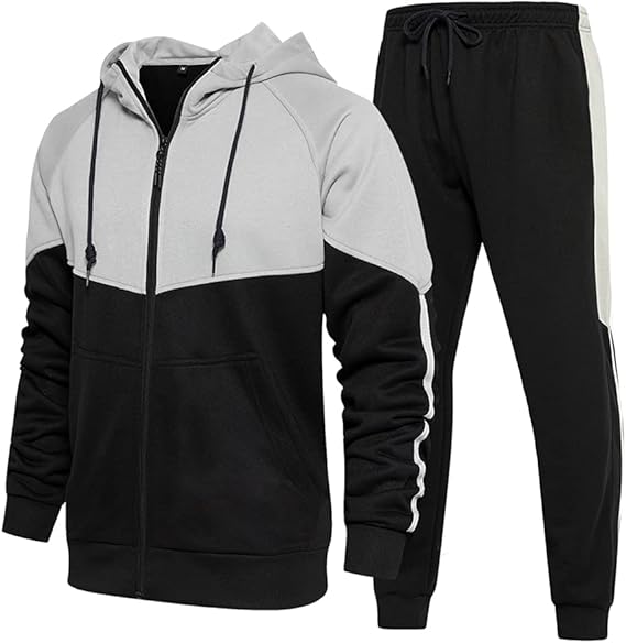 2024 Custom Training Jogging Comfortable Zipper Hoodies Suits Two Piece Set Tracksuits For Men