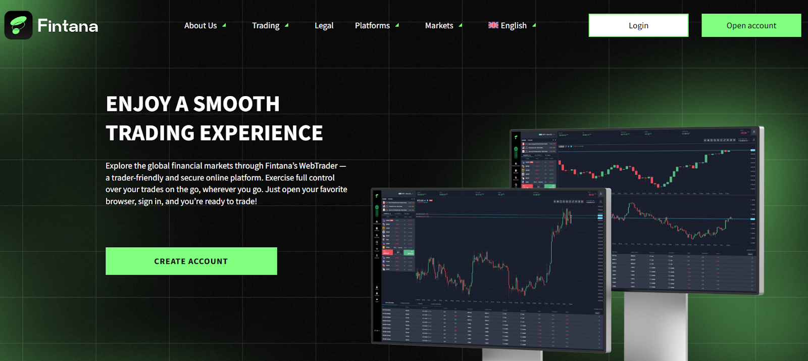 Visita el sitio web de Fintana y lee más sobre su plataforma de trading