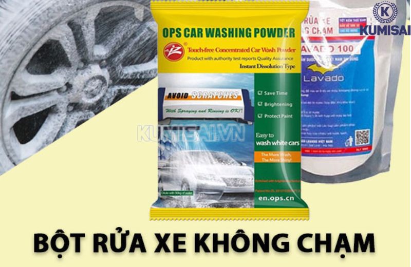 Bột rửa xe không chạm là hoá chất tẩy rửa xe hiệu quả