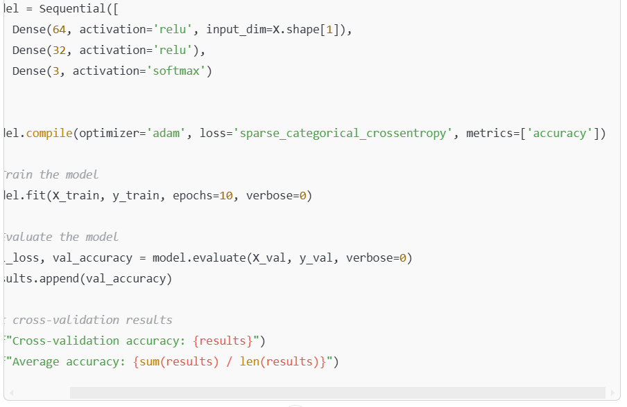 K-fold cross-validation with neural network in TensorFlow 