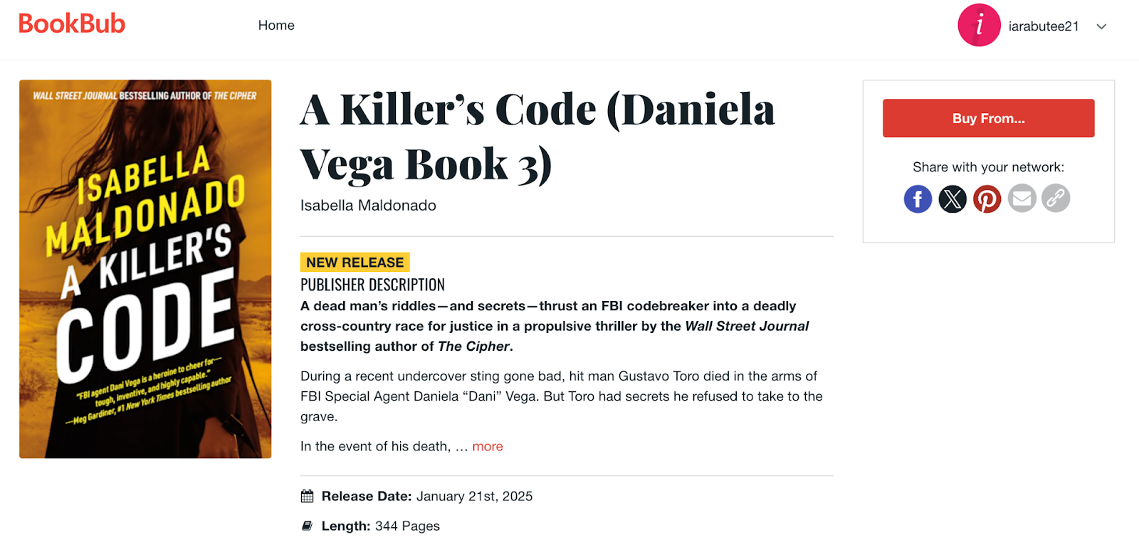 image of a killer code book