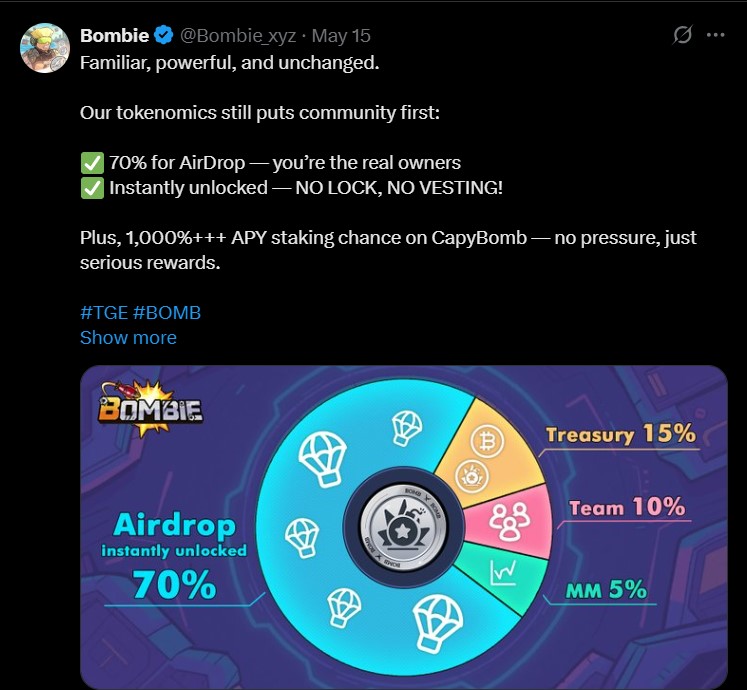 Bombie Tokenomics