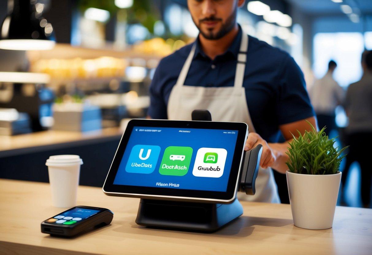 A modern point of sale system with UberEats, DoorDash, and Grubhub integration