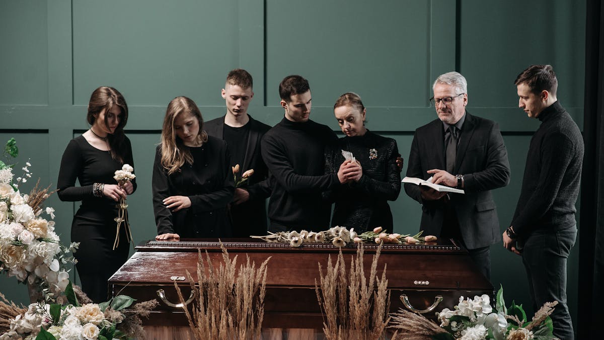 a grieving family