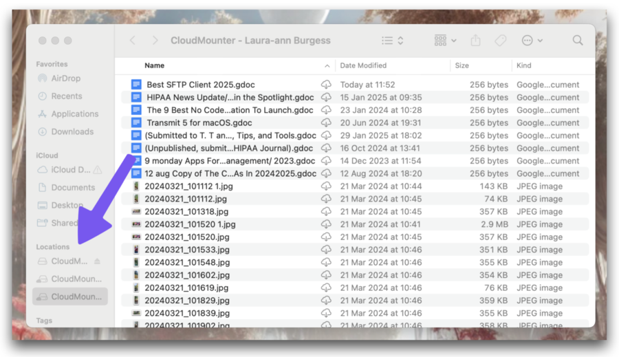 mount remote storage locally cloudmounter