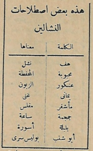 بعض اصطلاحات النشالين 