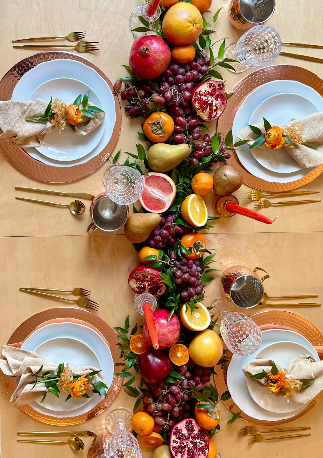 Fresh & Fruity table setting