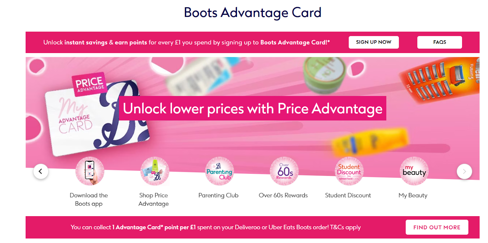 Boots Advantage Card