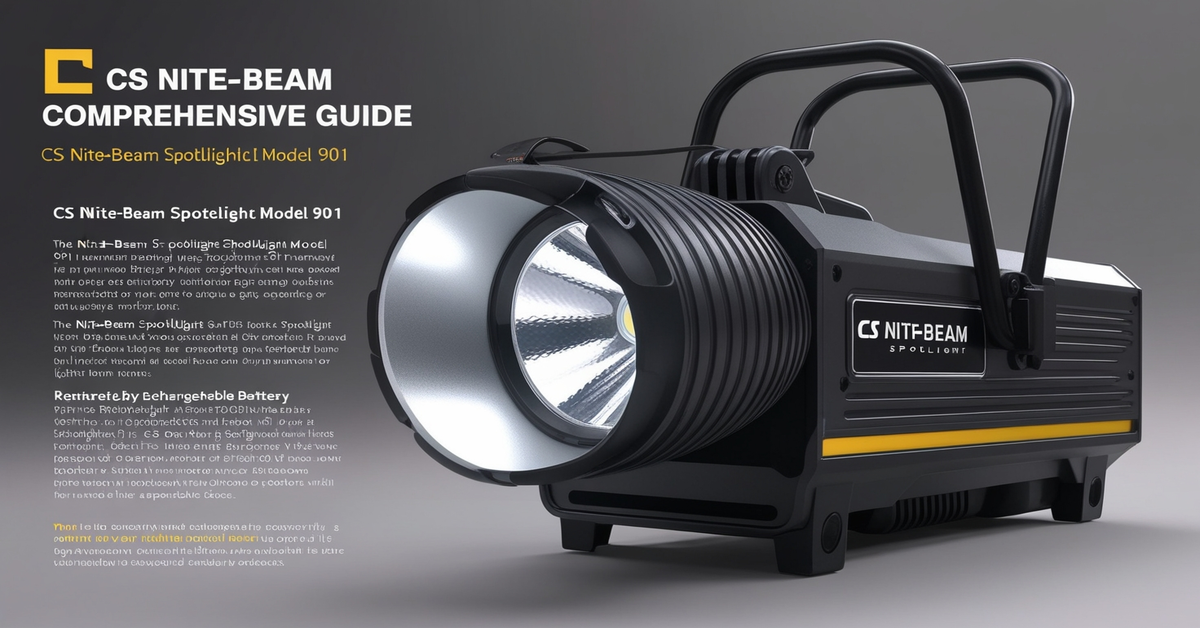 CS Nite-Beam Spotlightlight Model 901 Manual