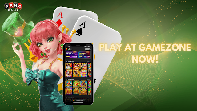 GameZone interface na nagpapakita ng Tongits Online card game at GCash registration