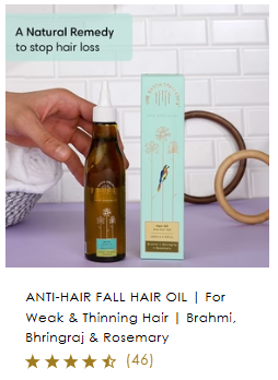 Anti-hair fall oil from The Earth Collective